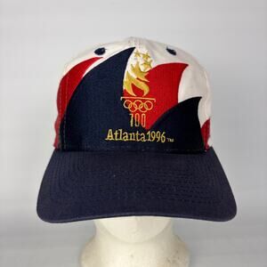 Vintage Atlanta Olympics Double Sharktooth Snapback 1996 Logo Athletic Hat